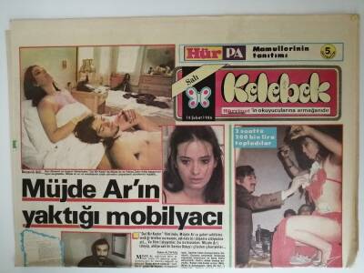 Hürriyet Gazetesi Kelebek Eki 18 Şubat 1986 Müjde Arın Yaktığı Mobilyacı -GZ14610 - 1