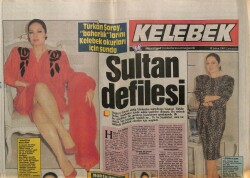 Hürriyet Gazetesi Kelebek Eki 18 Şubat 1987 - Türkan Şoray Defilesi GZ63578 - 1