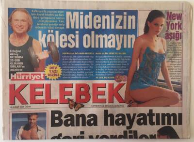 Hürriyet Gazetesi Kelebek Eki 18 Şubat 2005 - Olacak O Kadar da Rol Alan Transeksüel Deniz Türkmen Oya Abla Ve Levent Abi Bana Sahip Çıktı GZ20857 - 1