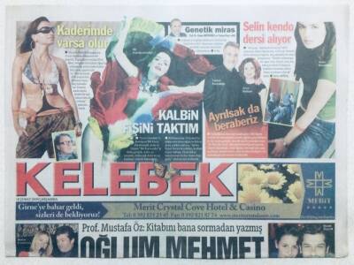 Hürriyet Gazetesi Kelebek Eki 18 Şubat 2009 - Oğlum Mehmet Öz Haftada 4 Kez Yapamaz GZ42764 - 1