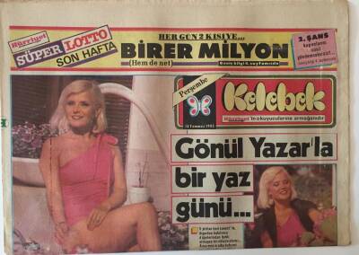 Hürriyet Gazetesi Kelebek Eki 18 Temmuz 1985 - Gönül Yazarla Bir Yaz Günü GZ22065 - 1