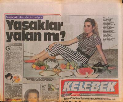 Hürriyet Gazetesi Kelebek Eki 18 Temmuz 1989 - Kim Demiş Hülya Yiğitalpin Sesi Yok Diye GZ90720 - 1