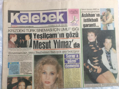 Hürriyet Gazetesi Kelebek Eki 18 Temmuz 1991 - Ajda Pekkan Ne Dedi GZ21641 - 1