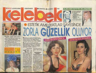 Hürriyet Gazetesi Kelebek Eki 18 Temmuz 1992 - Harun Kolçaka Göre Ölene Üzülmek Bencillik GZ61951 - 1
