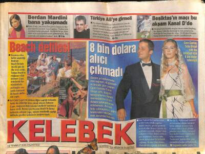 Hürriyet Gazetesi Kelebek Eki 18 Temmuz 2005 - İbrahim Tatlısesin Kızına Dava GZ116048 - 1