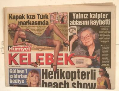 Hürriyet Gazetesi Kelebek Eki 18 Temmuz 2006 - Helikopterli Beach Show GZ7688 - 1