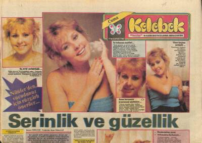 Hürriyet Gazetesi Kelebek Eki 19 Ağustos 1983 - Nilüferden Vücudunuz İçin Rüzgarlı Öneriler... GZ90286 - 1