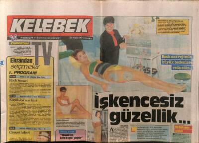Hürriyet Gazetesi Kelebek Eki 19 Aralık 1987 - İşkencesiz Güzellik GZ63799 - 1