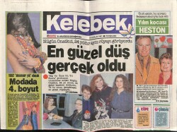 Hürriyet Gazetesi Kelebek Eki 19 Aralık 1991 - Kadir İnanır İlk Kez Yönetmenliği Deniyor GZ63767 - 2