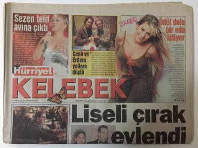 Hürriyet Gazetesi Kelebek Eki 19 Aralık 2005 - Sezen Aksu Telif Avına Çıktı GZ20060 - 1