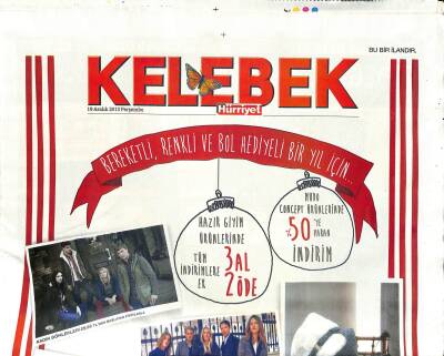 Hürriyet Gazetesi Kelebek Eki 19 Aralık 2013 - Didier Zokora Başkan Beni Bitirdi GZ116125 - 1