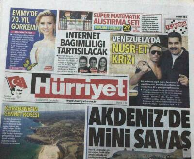 Hürriyet Gazetesi Kelebek Eki 19 Eylül 2018-Cumhurbaşkanı Kabataştan Mı Çıkacak? GZ45745 - 1