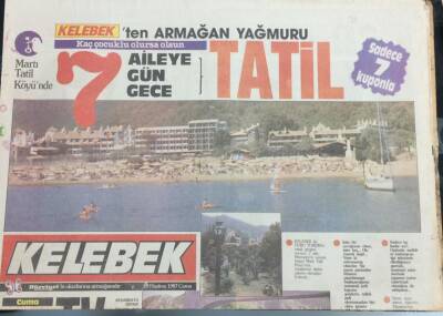 Hürriyet Gazetesi Kelebek Eki 19 Haziran 1987 Mona Lisanın Ülkesi İtalyadan Türk Kadınlarına GZ36119 - 1
