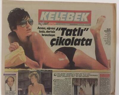 Hürriyet Gazetesi Kelebek Eki 19 Haziran 1988 - Acısız, Ağrısız İzsiz, Dertsiz Bronzlaşma GZ16769 - 1