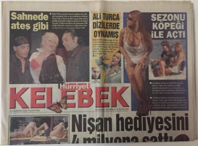 Hürriyet Gazetesi Kelebek Eki 19 Haziran 2006 - Ajda Pekkan Sahnede Ateş Gibi GZ18783 - 1