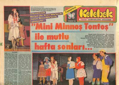 Hürriyet Gazetesi Kelebek Eki 19 Kasım 1983 - Bu Gece , Muazzez Abacının Gecesi ! GZ114606 - 1