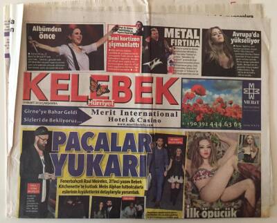 Hürriyet Gazetesi Kelebek Eki 19 Mart 2014 - Bilic İlgiden Bunaldı ... GZ28545 - 1
