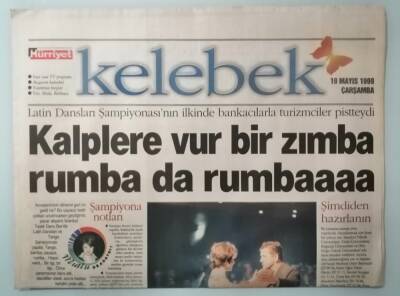 Hürriyet Gazetesi Kelebek Eki 19 Mayıs 1999 Arzum Onanın Ekran Çağı -GZ14990 - 1