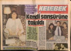 Hürriyet Gazetesi Kelebek Eki 19 Nisan 1988 - Ayten Alpman Kitabının Öldükten Sonra Yayınlanmasını İstiyor GZ63868 - 2