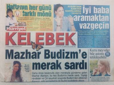 Hürriyet Gazetesi Kelebek Eki - 19 Nisan 2004 - Hülya Avşardan Kariyer Kadınlarına Tavsiye GZ46705 - 1