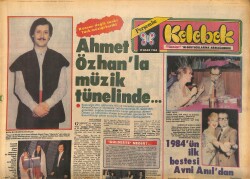 Hürriyet Gazetesi Kelebek Eki 19 Ocak 1984 - Metres'in Yapımcısı Yine Türkan Şoray'ın Peşinde - Chaplin'den Kemal Sunal'a Sevgilerle GZ147398 - 1