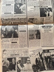 Hürriyet Gazetesi Kelebek Eki 19 Ocak 1984 - Metres'in Yapımcısı Yine Türkan Şoray'ın Peşinde - Chaplin'den Kemal Sunal'a Sevgilerle GZ147398 - 2