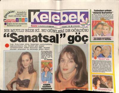 Hürriyet Gazetesi Kelebek Eki 19 Şubat 1992 - Bu Kez Öztürk Serengil Dokundurucak GZ75852 - 1