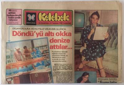 Hürriyet Gazetesi Kelebek Eki 19 Temmuz 1980 - Perihan Savaş Fuar İçin En Büyük Desteğim İbrahim Tatlıses Olacak GZ22461 - 1