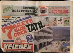 Hürriyet Gazetesi Kelebek Eki 19 Temmuz 1987- Müşerref Akay İki Aşkıyla Baş Başa GZ63701 - 1