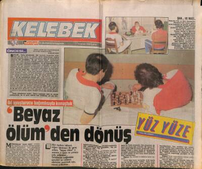 Hürriyet Gazetesi Kelebek Eki 1Temmuz 1988 - İki Uyuşturucu Bağımlısıyla Konuştuk Beyaz Ölümden GZ93923 - 1