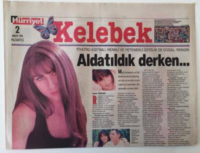 Hürriyet Gazetesi Kelebek Eki 2 Aralık 1996 - Tiyatro Eğitimli , Renkli Ve Yetenekli Üstelik de Doğal Rengin GZ16915 - 1