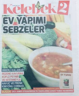 Hürriyet Gazetesi Kelebek Eki - 2 Aralık 2016 - Ev Yapımı Sebzeler GZ46404 - 2