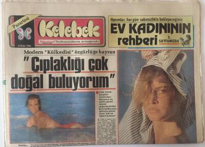 Hürriyet Gazetesi Kelebek Eki 2 Eylül 1985 - Talat Bulutun Sürpriz Nişanı GZ22454 - 1