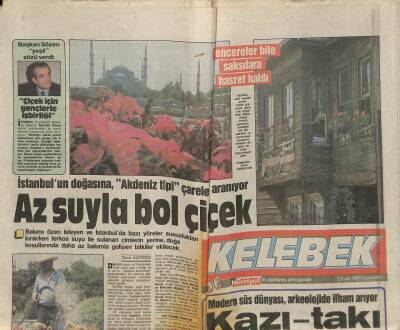 Hürriyet Gazetesi Kelebek Eki 2 Eylül 1989 - İstanbulun Doğasına , Akdeniz Tipi Çareler Aranıyor GZ114675 - 1