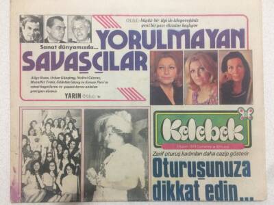 Hürriyet Gazetesi Kelebek Eki 2 Kasım 1974 - Elvis Presley 20 Yıldır Zirvede GZ50498 - 1