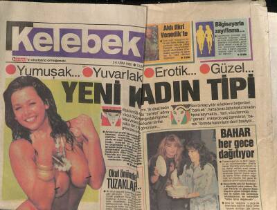 Hürriyet Gazetesi Kelebek Eki 2 Kasım 1990 - Barnard Boş Durmuyor - Ajda Pekkan Kadirşinaslığını Kanıtladı GZ123067 - 1