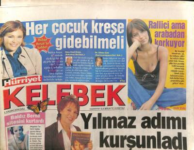 Hürriyet Gazetesi Kelebek Eki 2 Kasım 2004-Hülya Koçyiğitin Kendine Sakladıkları da Vardır-Hakan Altundan Ebru Gündeşe Doğum Gününde Evlilik Teklif GZ96369 - 1
