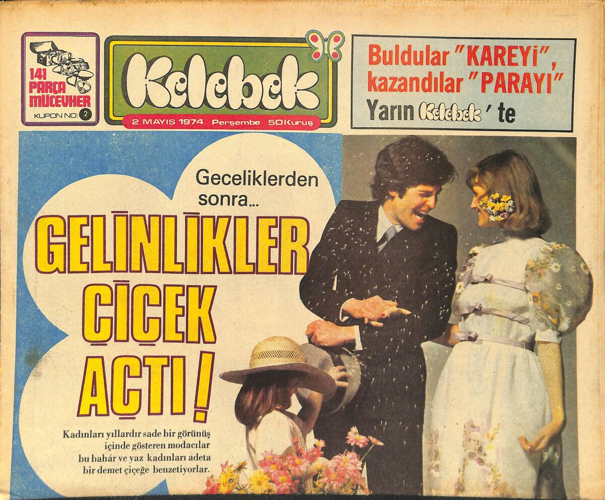 Hürriyet Gazetesi Kelebek Eki 2 Mayıs 1974 - James Bond da Istakozdan Korktu GZ147327 - 1