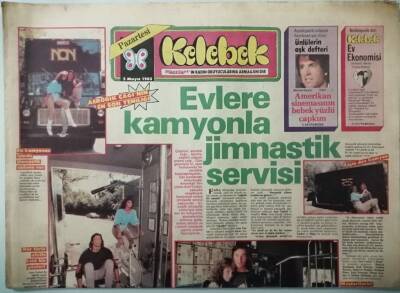 Hürriyet Gazetesi Kelebek Eki 2 Mayıs 1983 Neşe Karaböcek Bayrak Salladı Levent Kırca Ödül Dağıttı -GZ33270 - 1