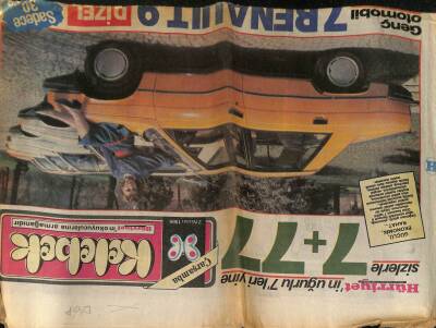 Hürriyet Gazetesi Kelebek Eki 2 Nisan 1986 - Carole Boupurt Güzelliğimi Türk Hamamlarına Borçluyum GZ61910 - 2