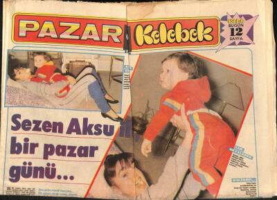 Hürriyet Gazetesi Kelebek Eki 2 Ocak 1983 - Sezen Aksu İle Bir Pazar Günü... GZ90942 - 1