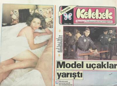 Hürriyet Gazetesi Kelebek Eki 2 Ocak 1986 - Chorlotte Rampling Dize Geldi GZ30679 - 1