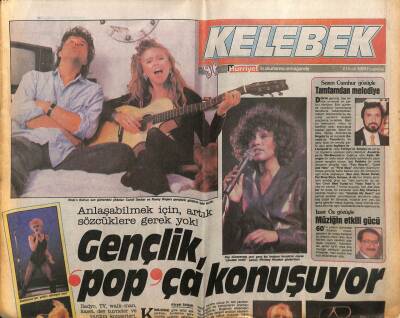 Hürriyet Gazetesi Kelebek Eki 2 Ocak 1989 - Gençlik Popça Konuşuyor GZ75667 - 1