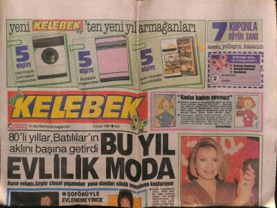 Hürriyet Gazetesi Kelebek Eki 2 Ocak 1990 - Ajda Pekkan Ne Demek İstiyor GZ63520 - 1