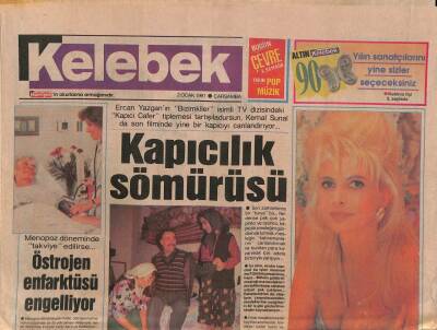 Hürriyet Gazetesi Kelebek Eki 2 Ocak 1991 - Belçika Kraliçesine Afrika Türbanı GZ113824 - 1