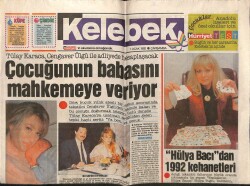Hürriyet Gazetesi Kelebek Eki 2 Ocak 1992 - Adnan Şenses,TRTye Çıkmak İçin Kadınmı Olmalıyım GZ63685 - 2