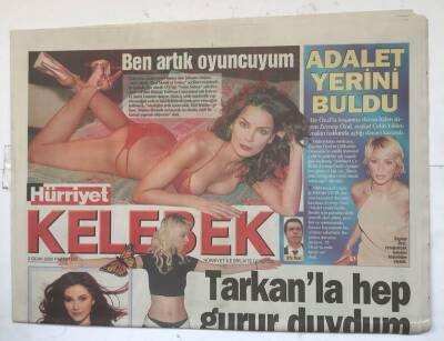 Hürriyet Gazetesi Kelebek Eki 2 Ocak 2006 - Tarkanla Hep Gurur Duydum GZ8128 - 1