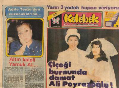 Hürriyet Gazetesi Kelebek Eki 2 Şubat 1982 - Adile Teyzeden Kuzucuklarına... GZ114049 - 1