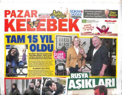 Hürriyet Gazetesi Kelebek Eki 2 Şubat 2014 - Barışmanço - 1