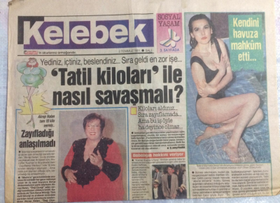 Hürriyet Gazetesi Kelebek Eki 2 Temmuz 1991 - Akrep Nalan 10 Kilo Vermiş GZ21651 - 1